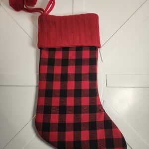 Red and Black Plaid Holiday Stocking